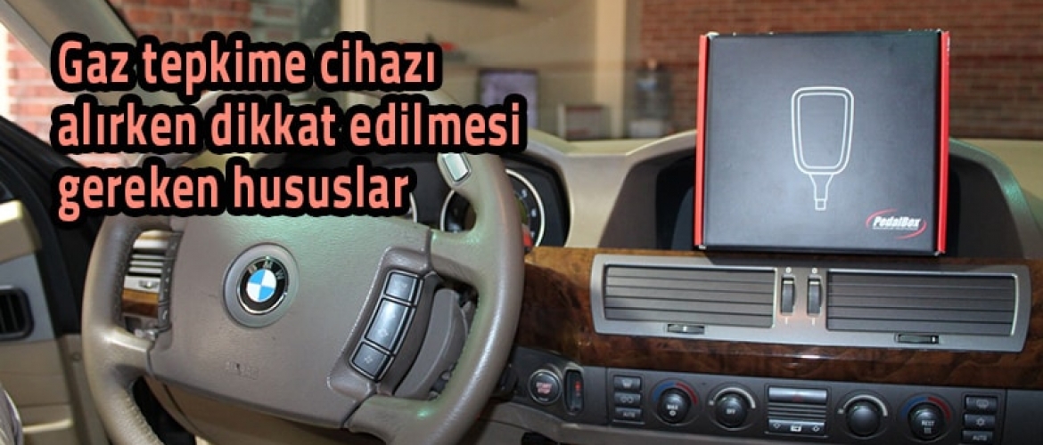 Araçlarda Gaz Tepkime Cihazı Alınırken Dikkat Edilmesi Gereken Hususlar